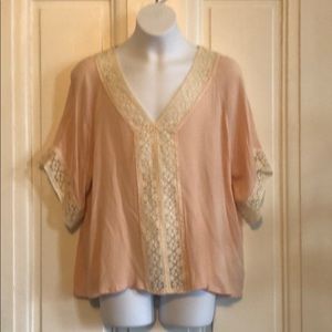 Light pink Boho blouse